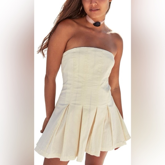 Free People Made Me Smile Mini Dress Size Large - Picture 1 of 14